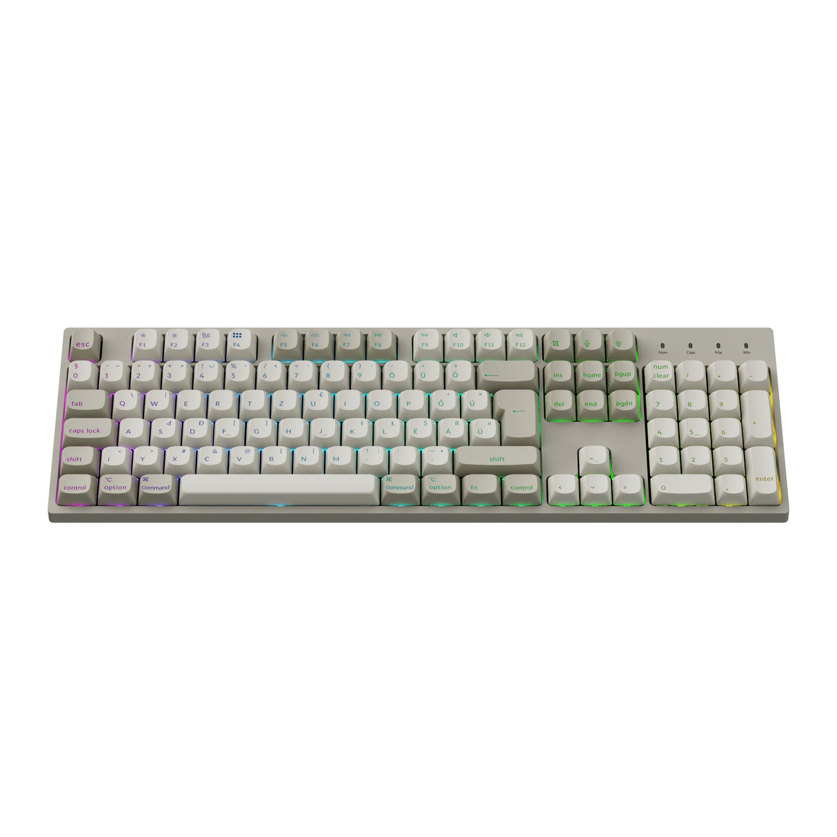 Keychron C2 Pro 8K QMK testreszabható vezetékes billentyűzet