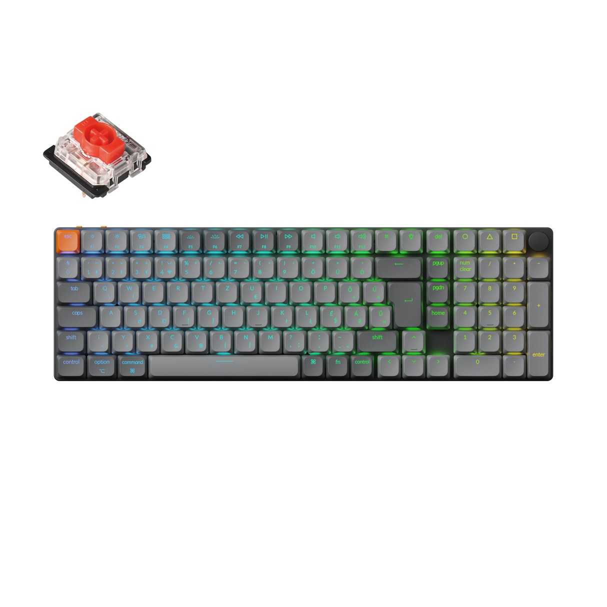 Keychron K17 Max QMK testreszabható vezeték nélküli mecganikus billentyűzet