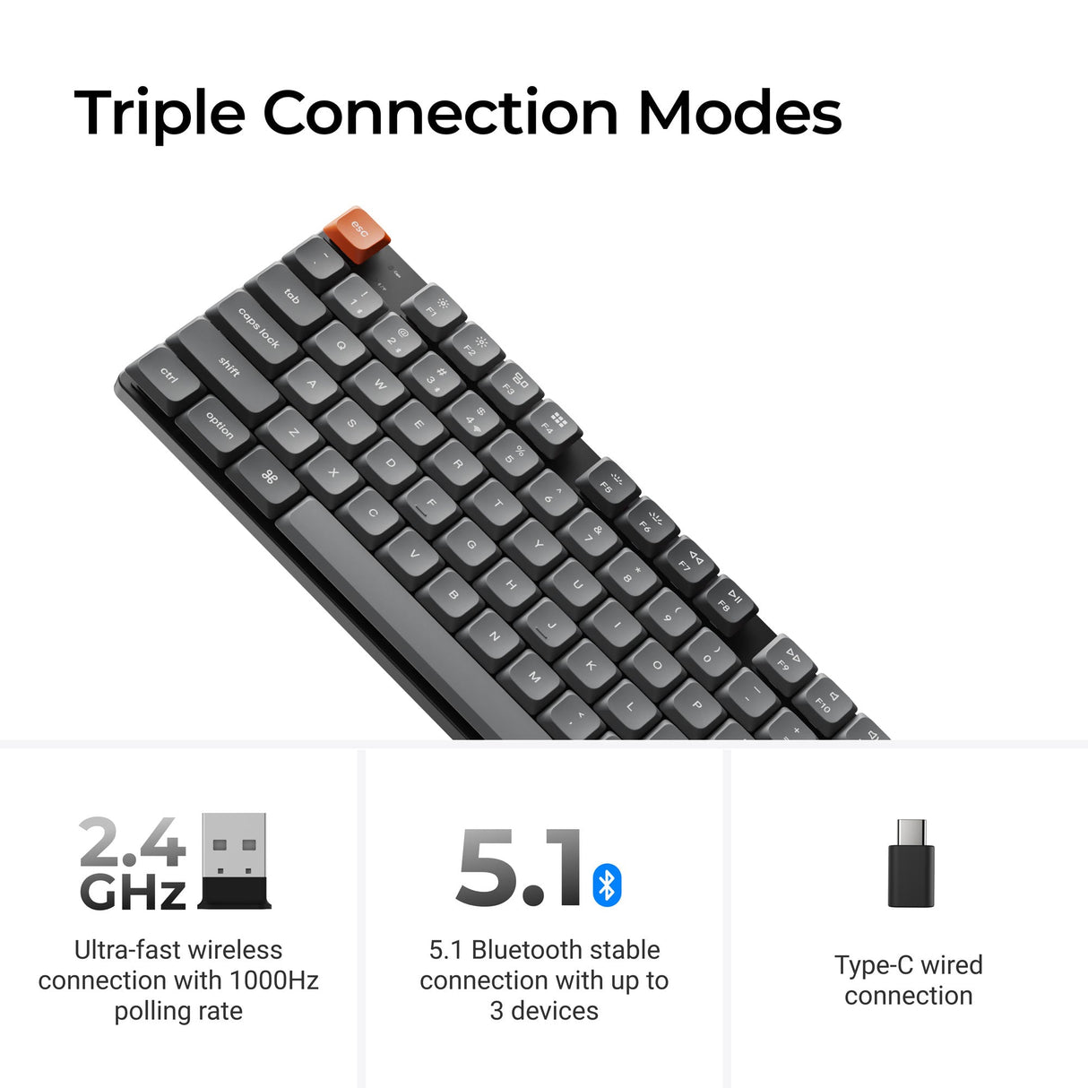 Keychron K5 Max Triple Connection Modes