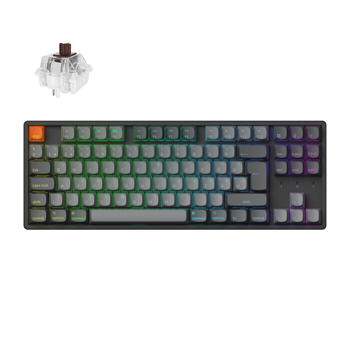 Keychron K8 Max QMK vezeték nélküli mechanikus billentyűzet