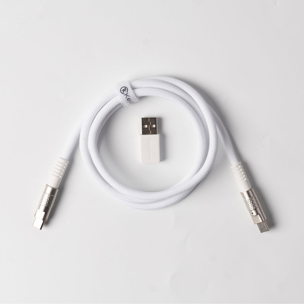 Keychron Double-Sleeved Geek Cable 8K-White