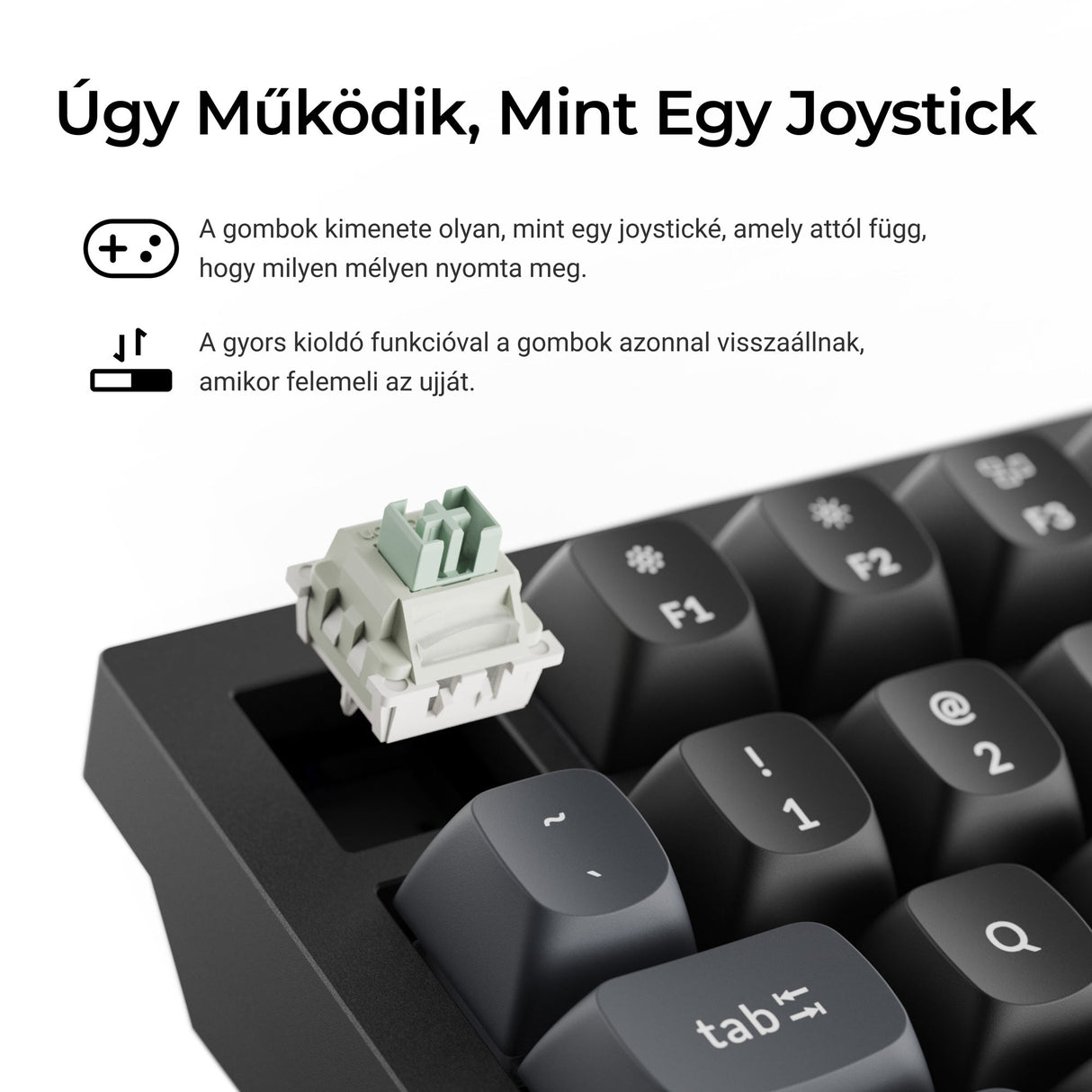 Keychron Q1 HE 8K mágneskapcsolós mechanikai billentyűzet