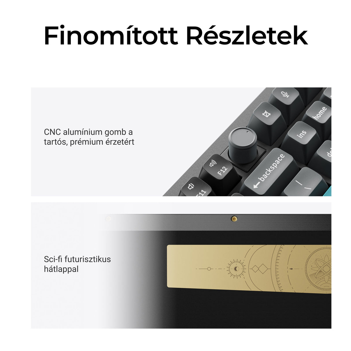 Keychron Q6 Ultra 8K vezetéknélküli testreszabható mechanikus billentyűzet