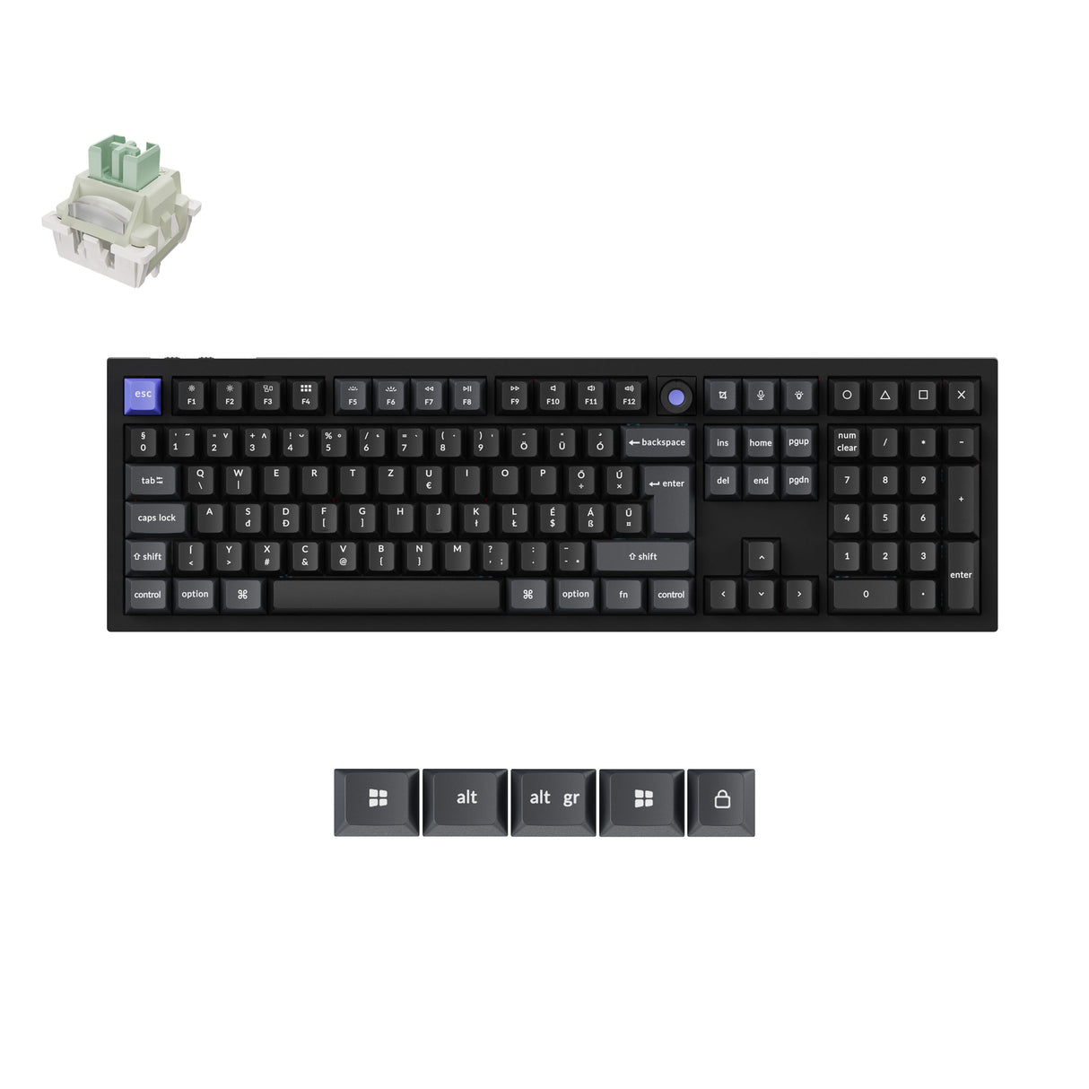 Keychron Q6 HE 8K mágneskapcsolós mechanikus billentyűzet