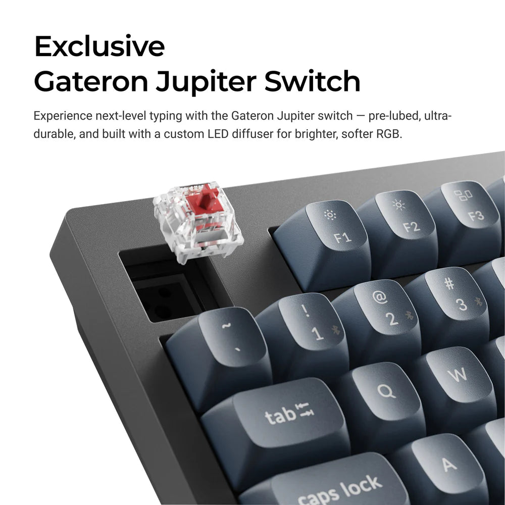 Keychron V3 Max QMK/VIA testreszabható vezeték nélküli mechanikus billentyűzet