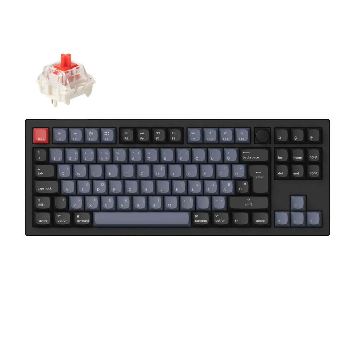 Keychron V3 Max QMK/VIA testreszabható vezeték nélküli mechanikus billentyűzet