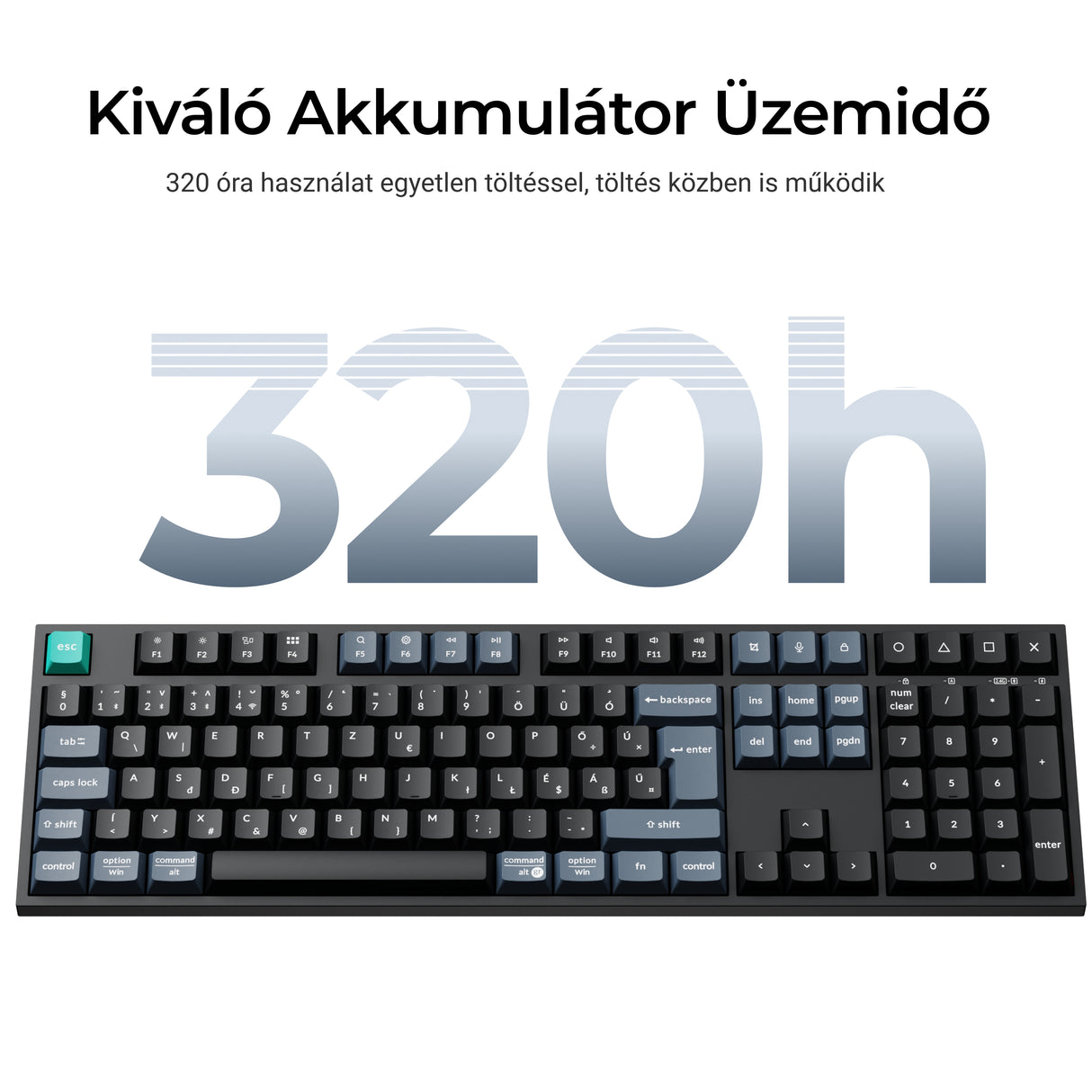 Keychron B36 vezeték nélküli mechanikus billentyűzet
