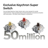 Keychron C2 Pro 8K QMK testreszabható vezetékes billentyűzet