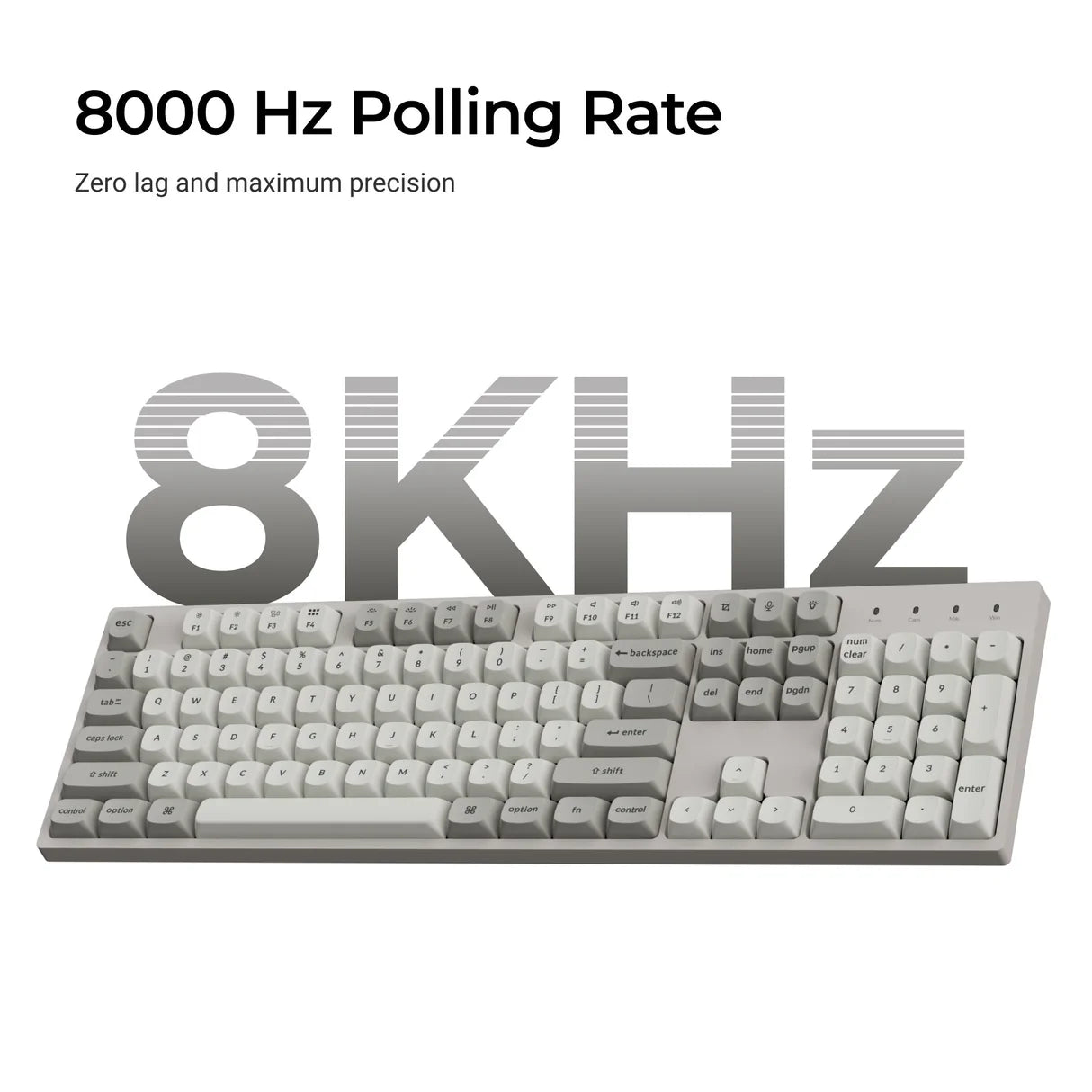 Keychron C2 Pro 8K QMK testreszabható vezetékes billentyűzet