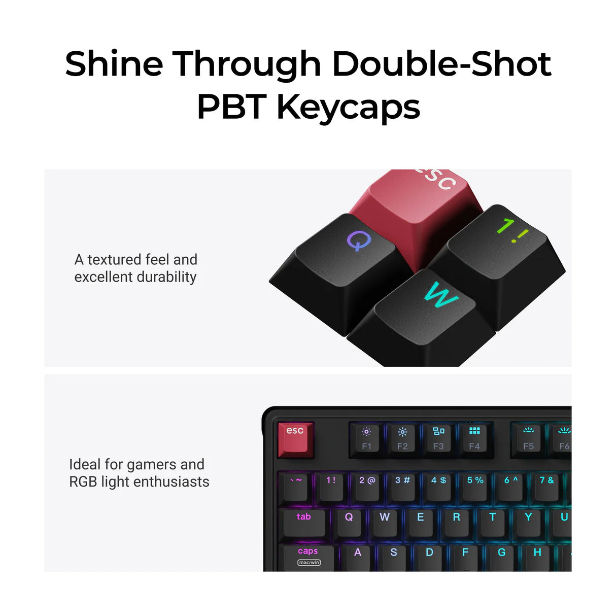 Keychron C3 Pro 8K QMK testreszabható vezetékes mechanikus billentyűzet