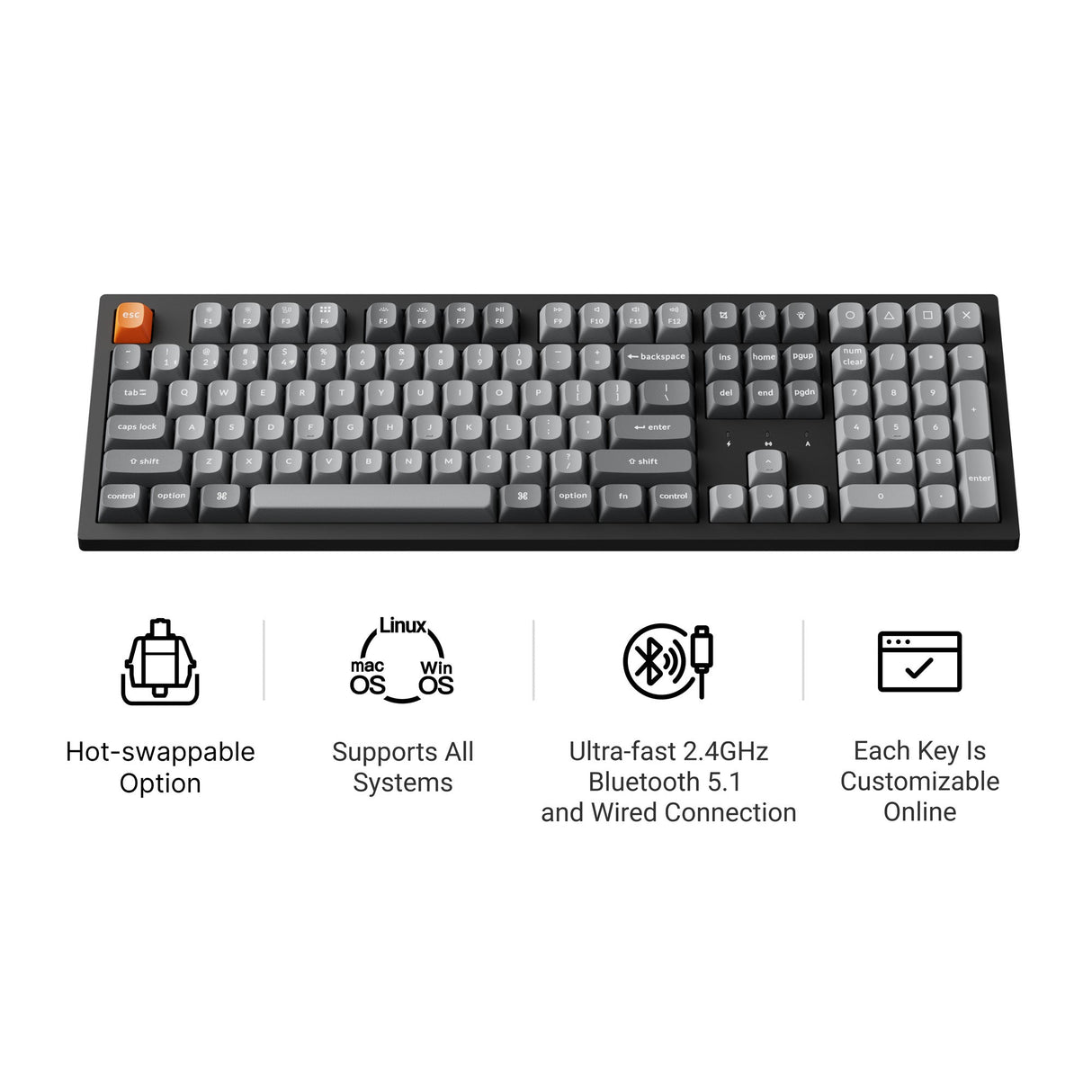 Keychron K10 Max Iconic Features