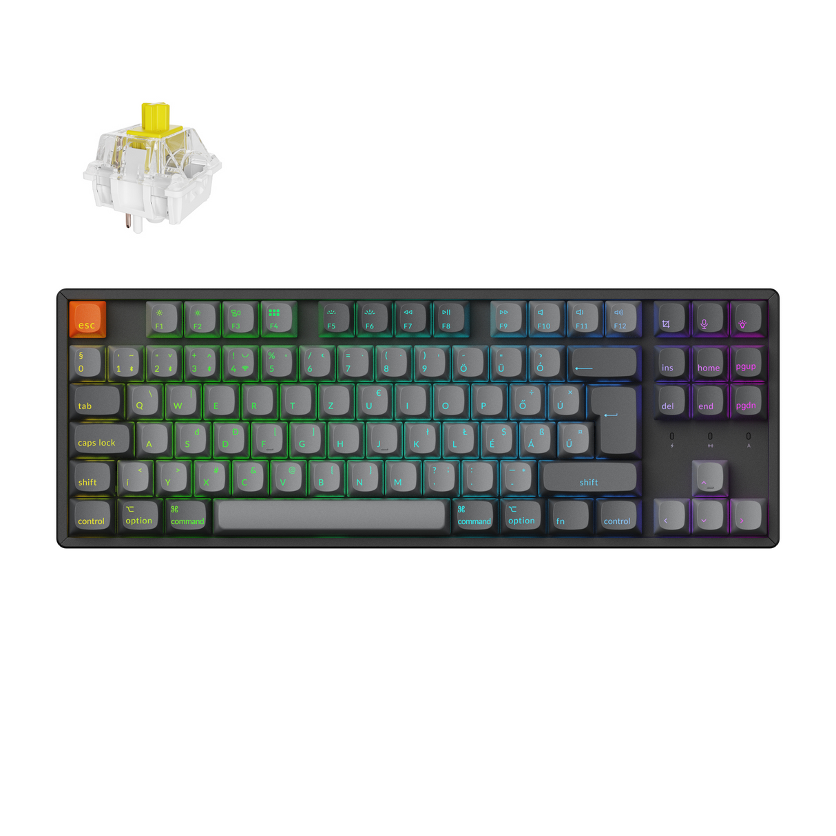 Keychron K8 Max QMK vezeték nélküli mechanikus billentyűzet