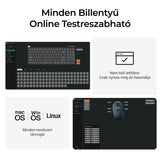 Keychron B33 billentyűzet és BM25 egér vezeték nélküli szett