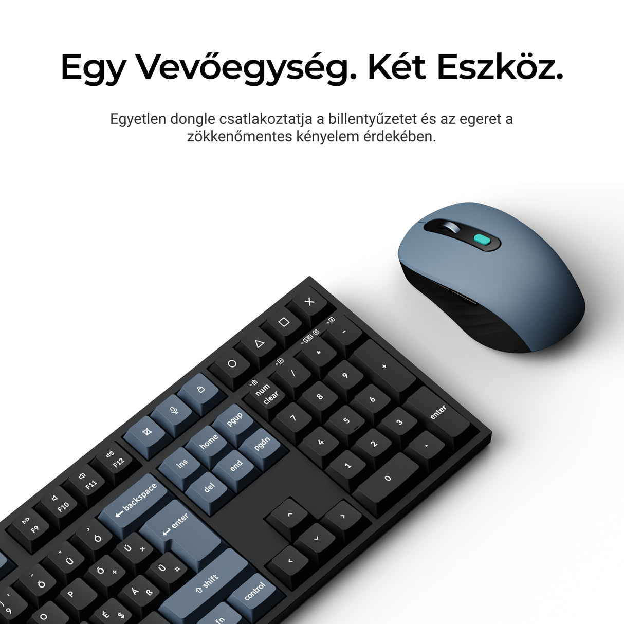 Keychron B36 billentyűzet és BM25 egér vezeték nélküli szett
