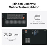 Keychron B36 billentyűzet és BM25 egér vezeték nélküli szett