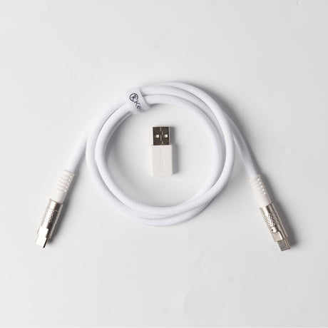 Keychron Double-Sleeved Geek Cable 8K-White
