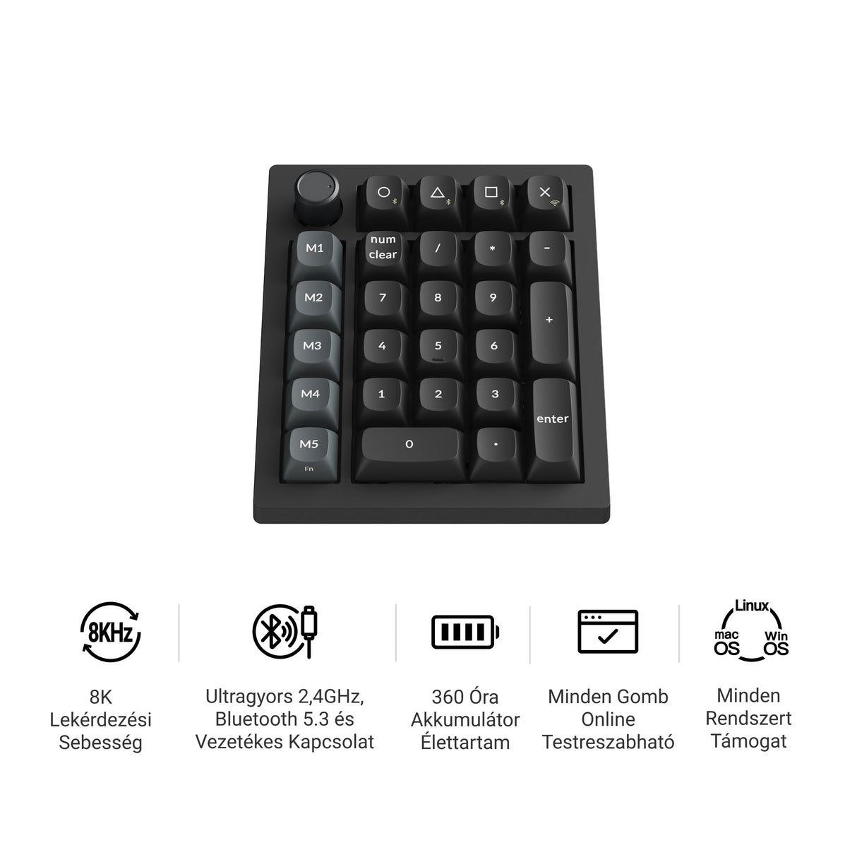 Keychron V0 Ultra 8K Wireless Custom Number Pad