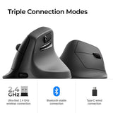 Keychron M5 vezeték nélküli ergonomikus egér