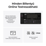 Keychron Q1 HE QMK testreszabható vezeték nélküli mechanikus billentyűzet