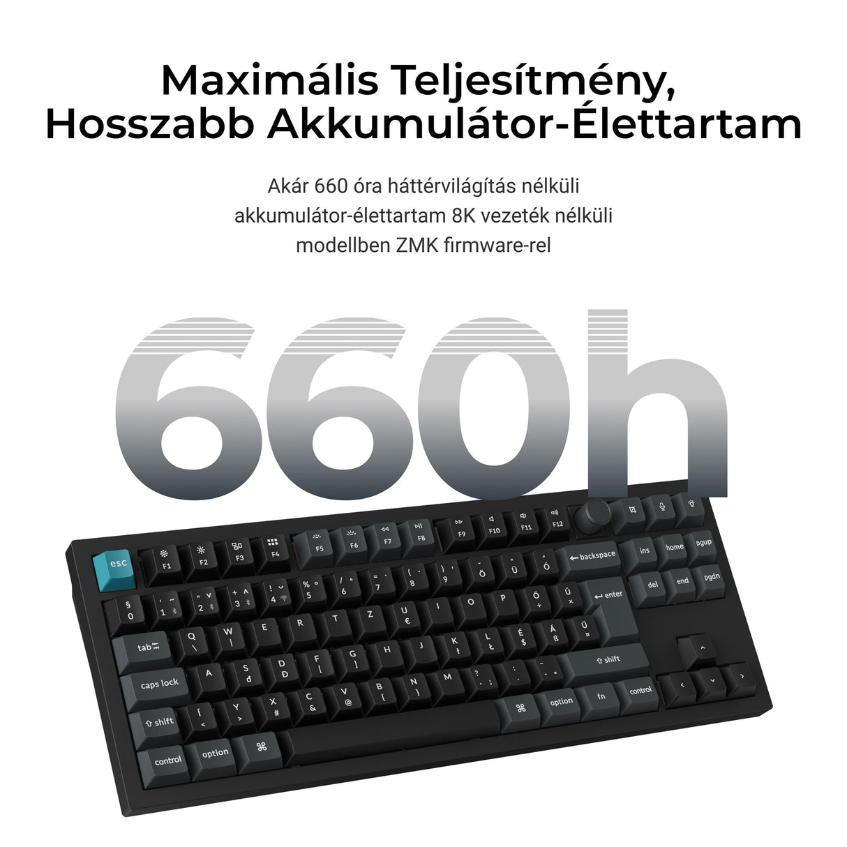 Keychron Q3 Ultra 8K vezeték nélküli testreszabható mechanikus billentyűzet