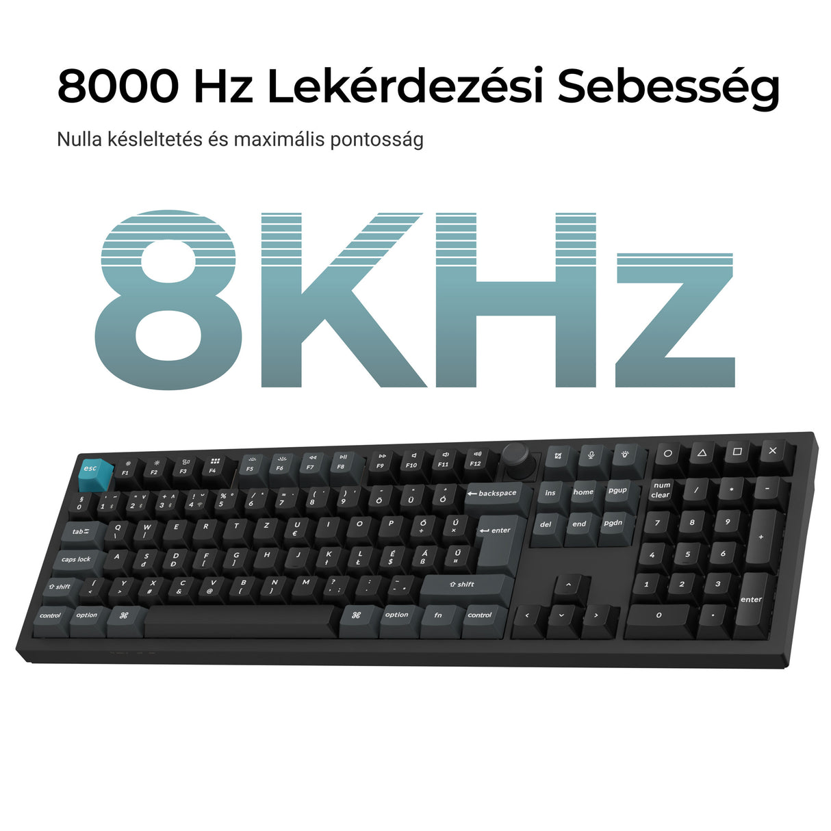 Keychron Q6 Ultra 8K vezetéknélküli testreszabható mechanikus billentyűzet