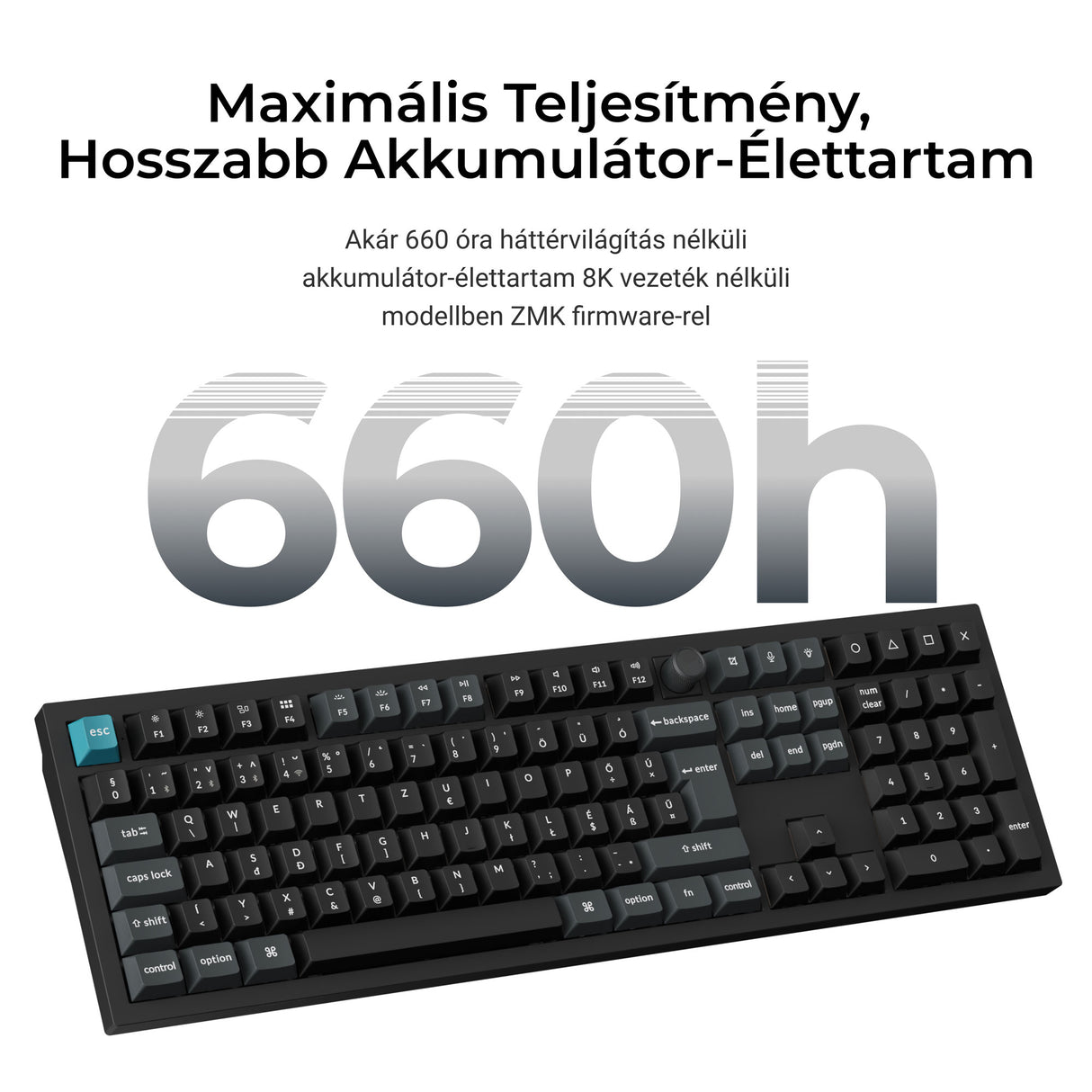 Keychron Q6 Ultra 8K vezetéknélküli testreszabható mechanikus billentyűzet