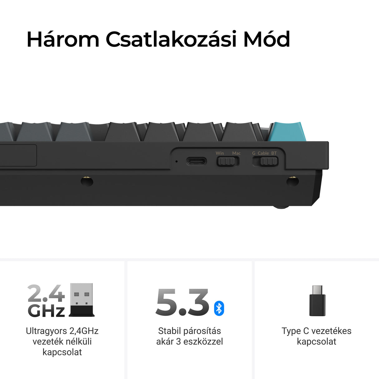 Keychron Q6 Ultra 8K vezetéknélküli testreszabható mechanikus billentyűzet