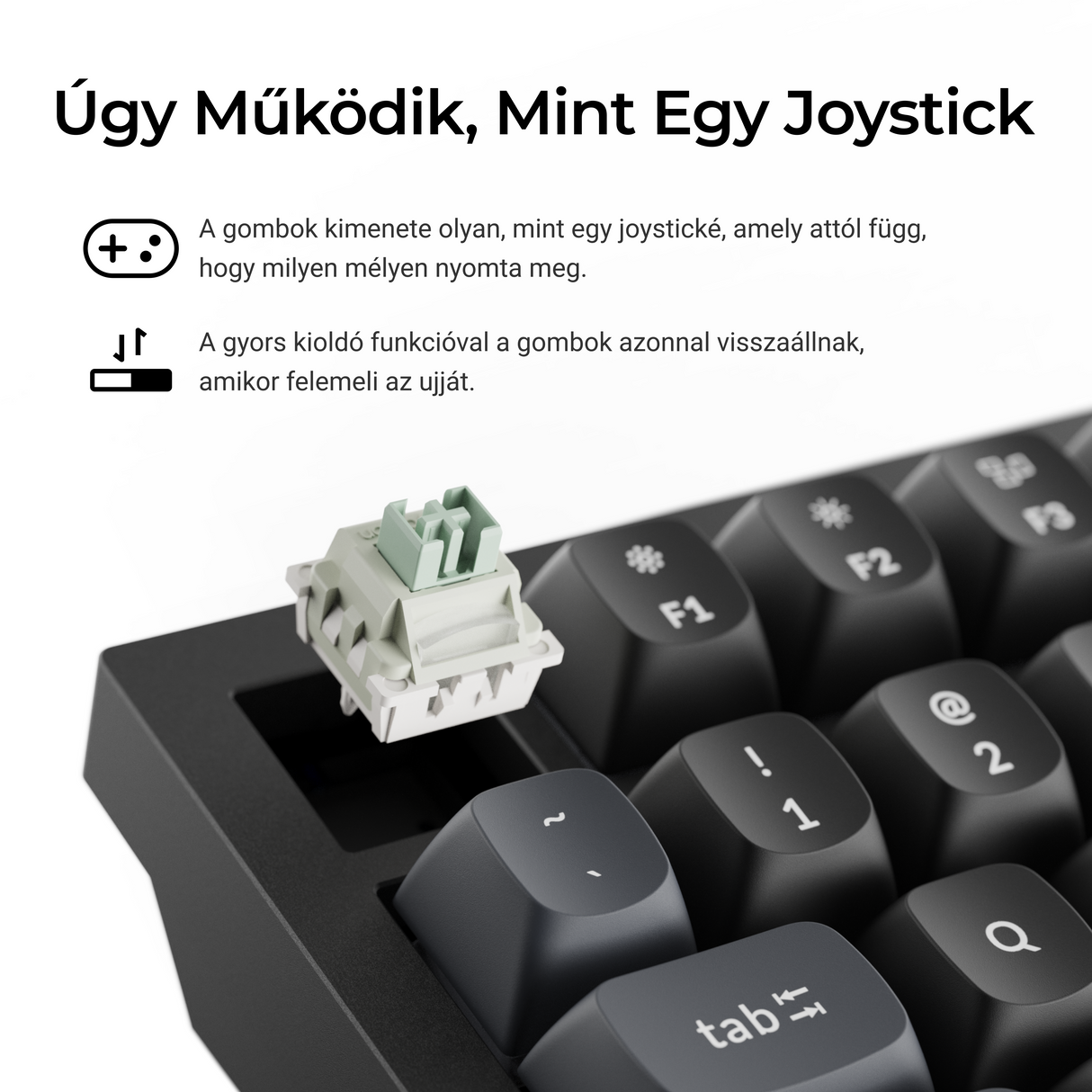 Keychron Q6 HE QMK testreszabható mágneskapcsolós vezeték nélküli mechanikus billentyűzet