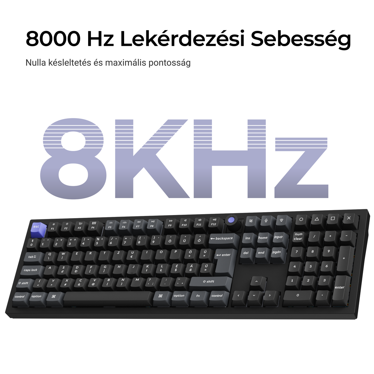 Keychron Q6 HE QMK testreszabható mágneskapcsolós vezeték nélküli mechanikus billentyűzet