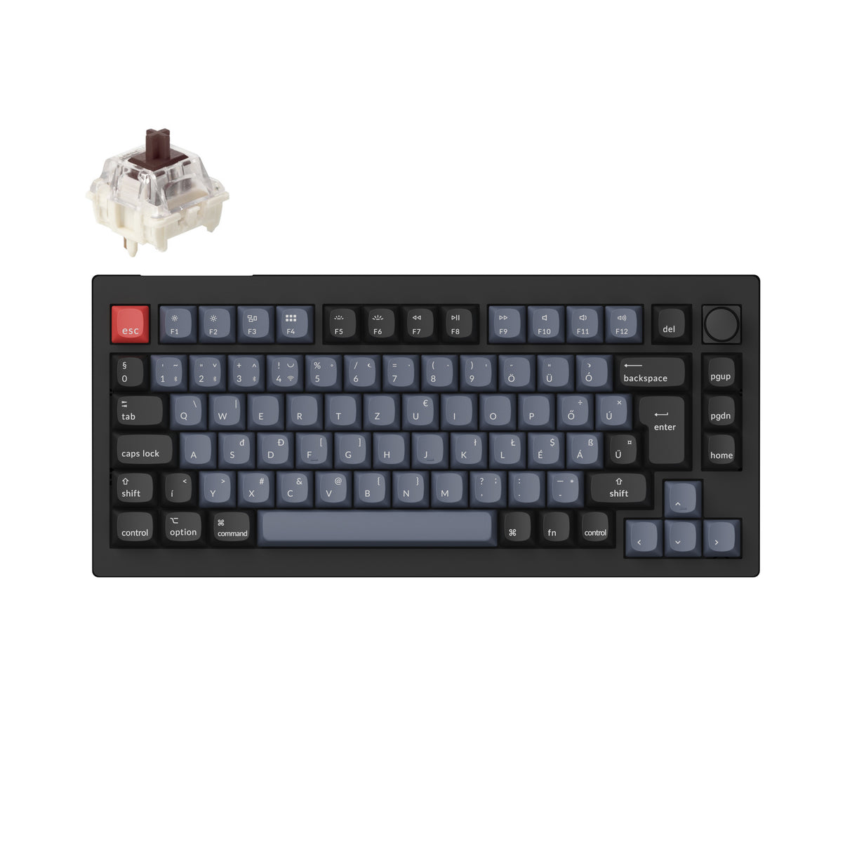 Keychron V1 Max QMK/VIA testreszabható vezeték nélküli mechanikus billentyűzet