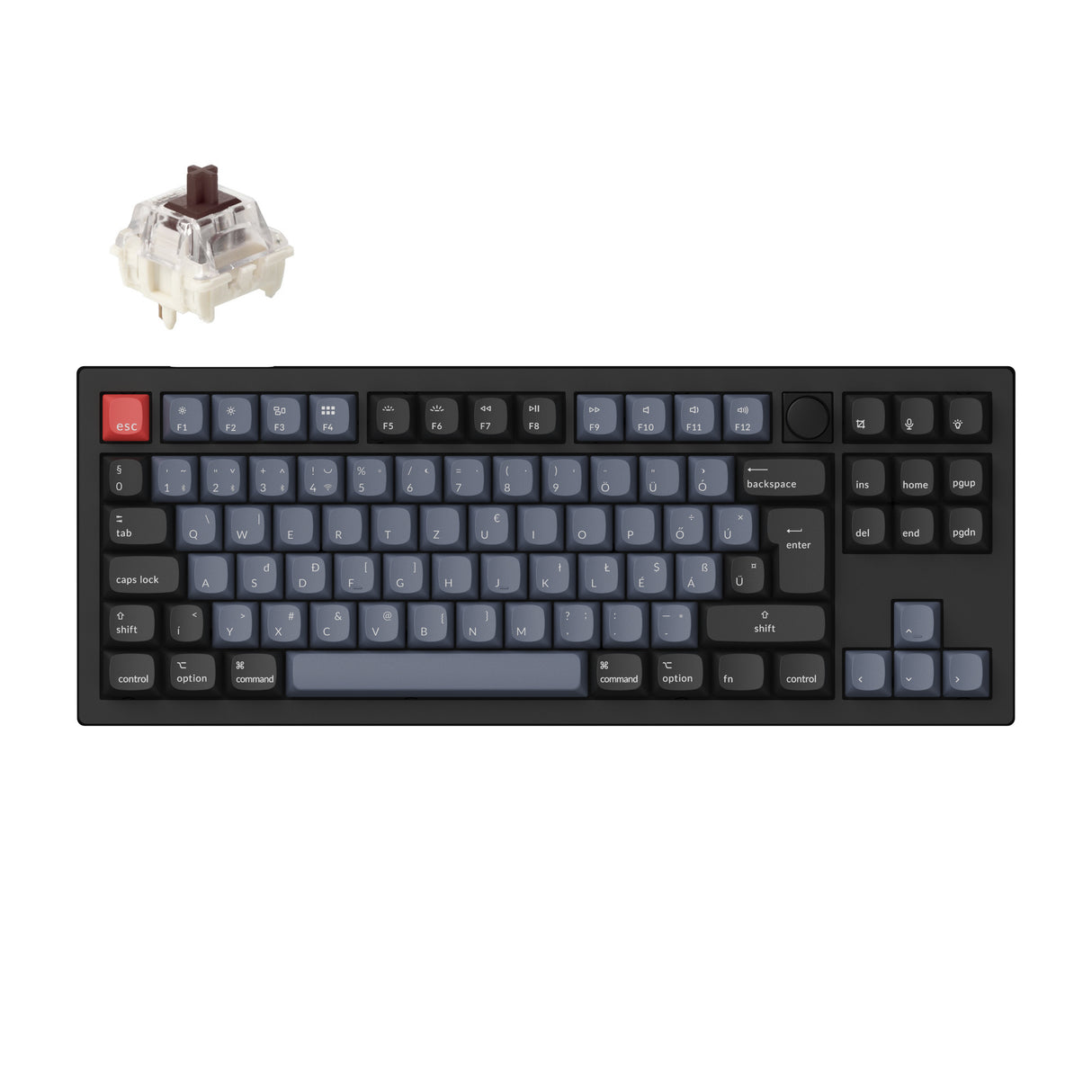 Keychron V3 Max QMK/VIA testreszabható vezeték nélküli mechanikus billentyűzet