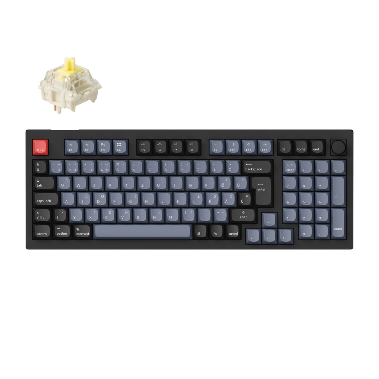 Keychron V5 Max QMK/VIA testreszabható vezeték nélküli mechanikus billentyűzet