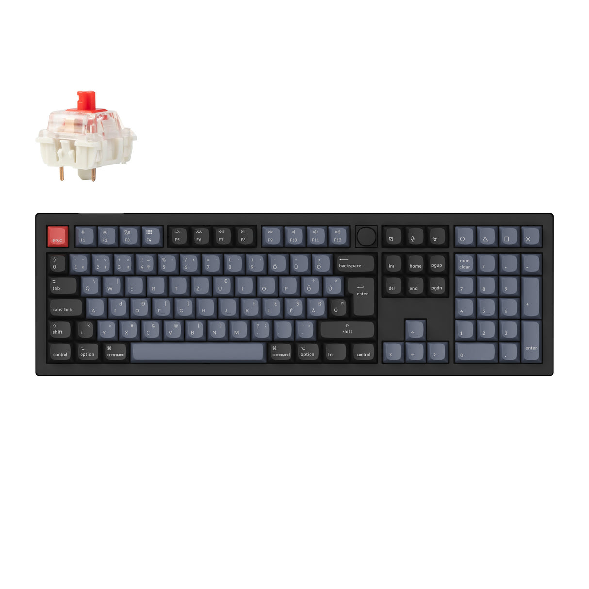 Keychron V6 Max QMK/VIA testreszabható vezeték nélküli mechanikus billentyűzet